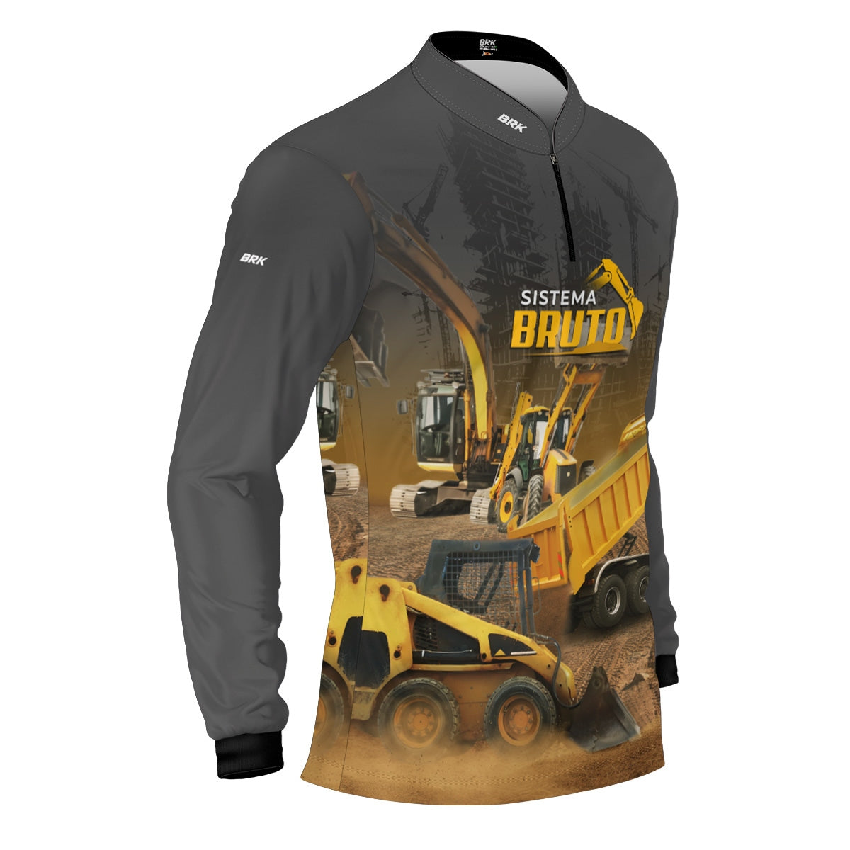 Camisa Máquina Pesada Brk Sistema Bruto Minicarregadeira com UV50+ - Brk Agro
