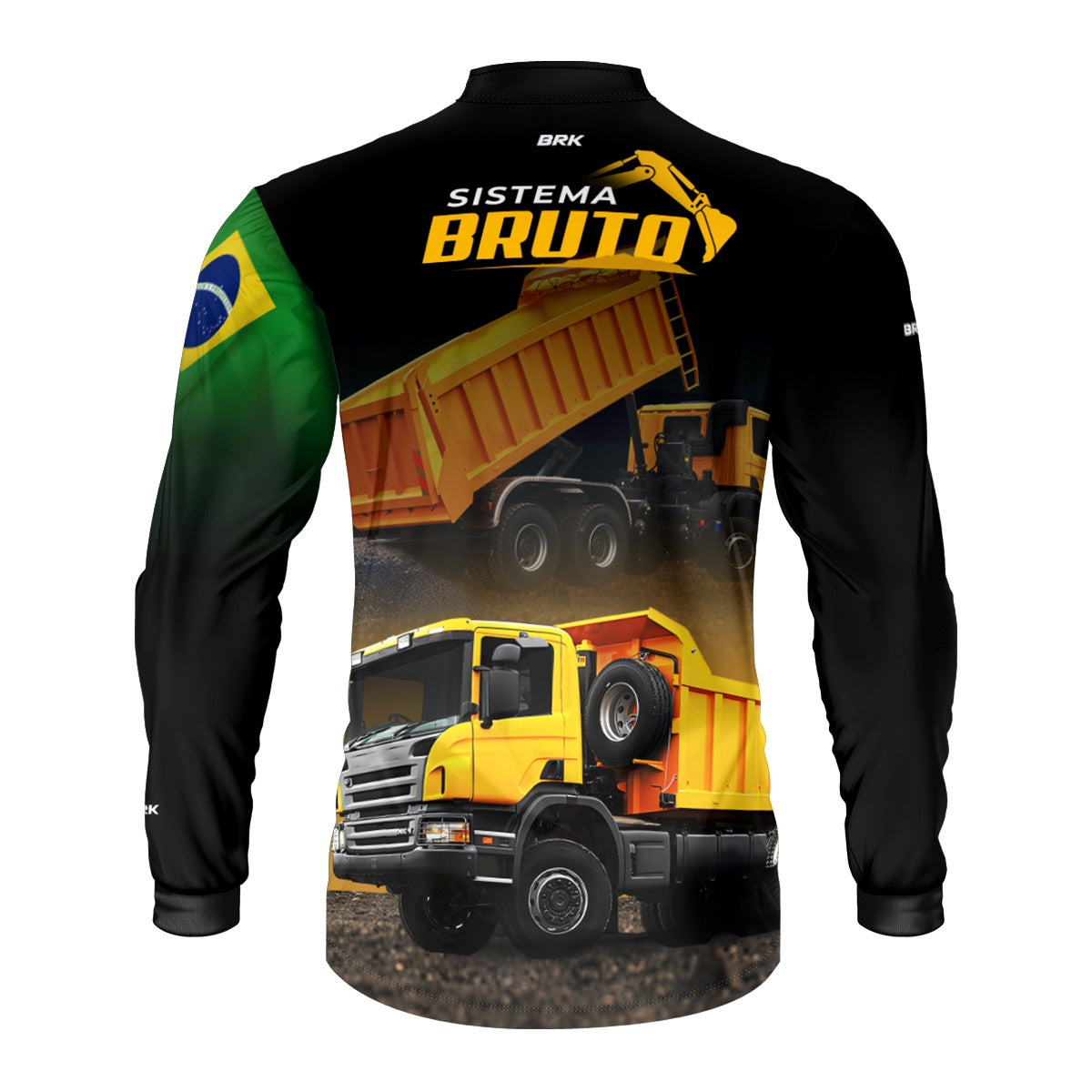 Camisa Máquina Pesada Brk Sistema Bruto Caminhão Caçamba com UV50+ - Brk Agro