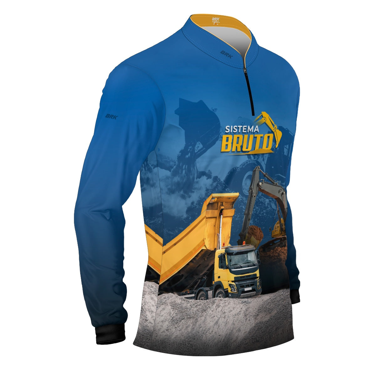 Camisa Máquina Pesada Brk Sistema Bruto Caminhão Caçamba com UV50+ - Brk Agro