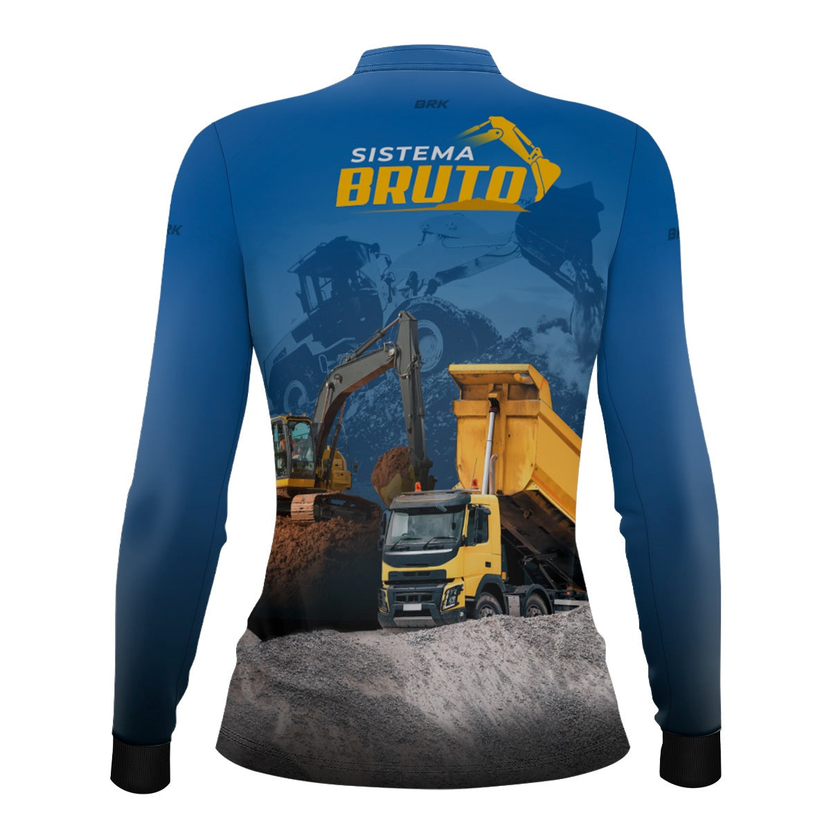 Camisa Máquina Pesada Feminina Brk Sistema Bruto Caminhão Caçamba com UV50+ - Brk Agro