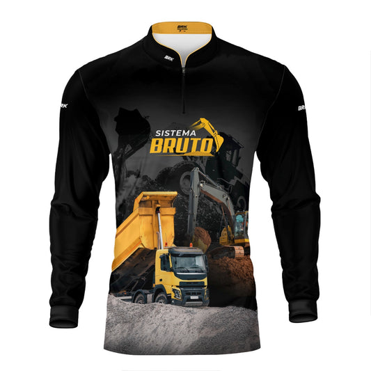 Camisa Máquina Pesada Brk Caminhão Caçamba com UV50+