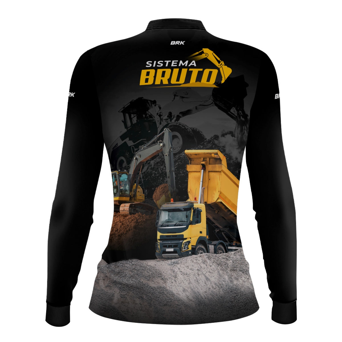 Camisa Máquina Pesada Feminina Brk Caminhão Caçamba com UV50+ - Brk Agro