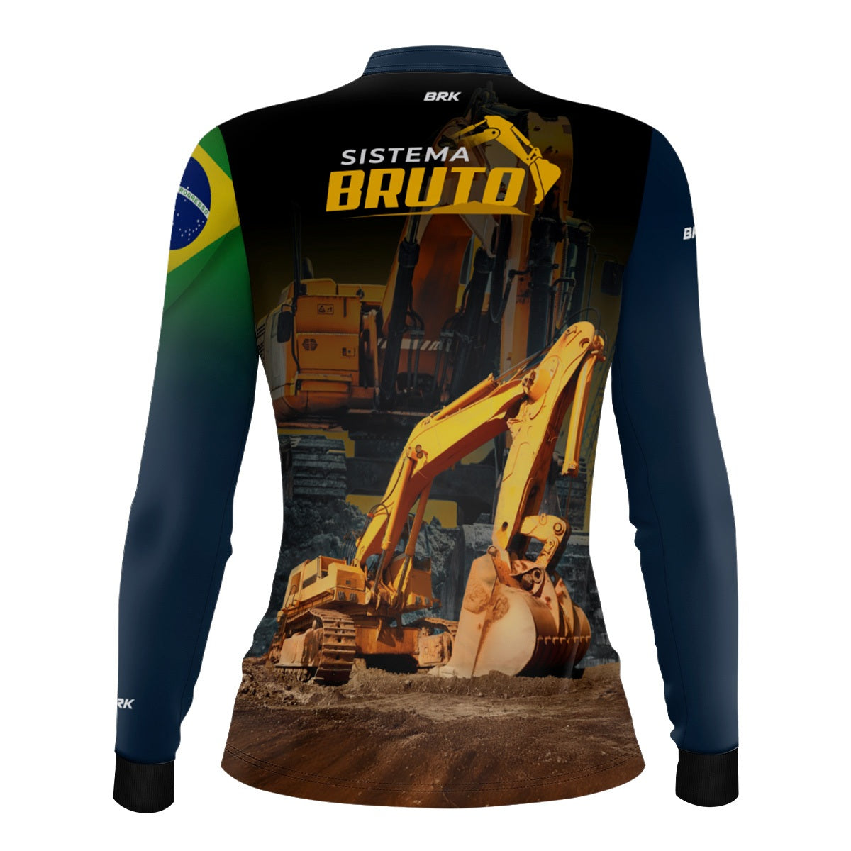 Camisa Máquina Pesada Feminina Brk Escavadeira com UV50+ - Brk Agro