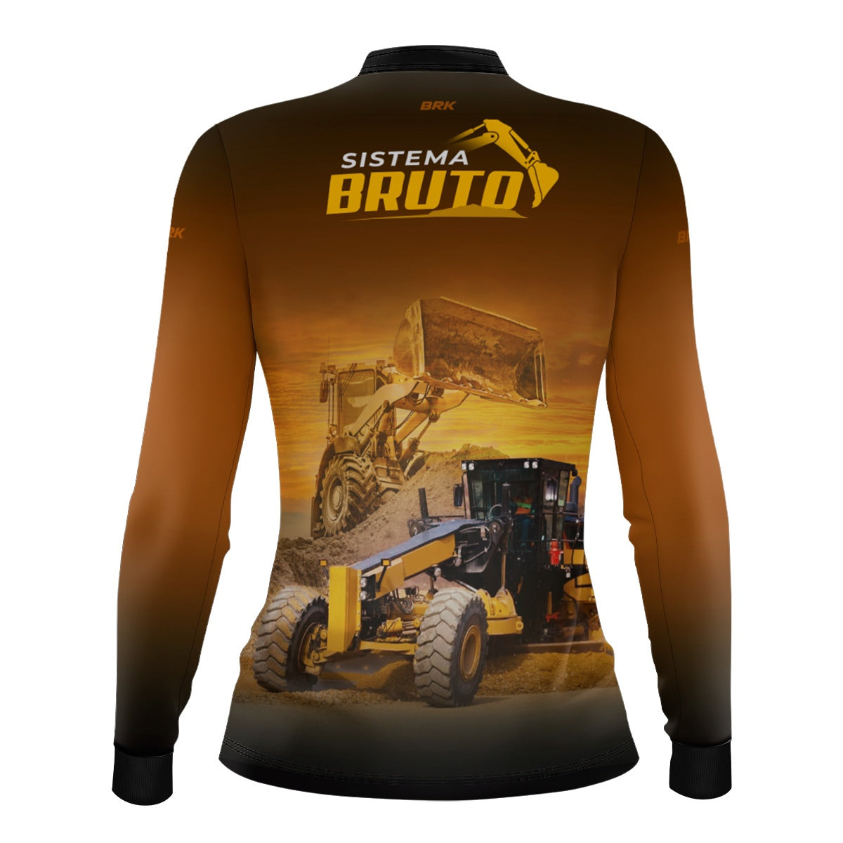 Camisa Máquina Pesada Feminina Brk Sistema Bruto Motoniveladora com UV50+ - Brk Agro