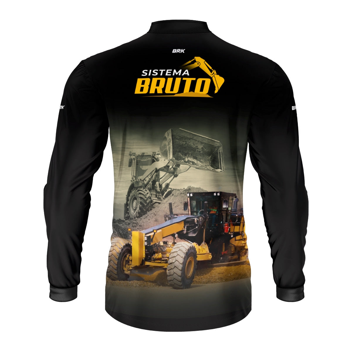 Camisa Máquina Pesada Brk Sistema Bruto Motoniveladora e Escavadeira com UV50+ - Brk Agro