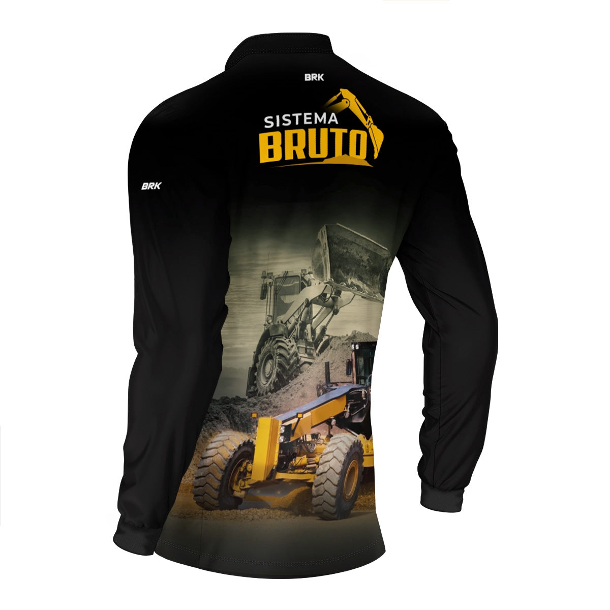 Camisa Máquina Pesada Brk Sistema Bruto Motoniveladora e Escavadeira com UV50+ - Brk Agro
