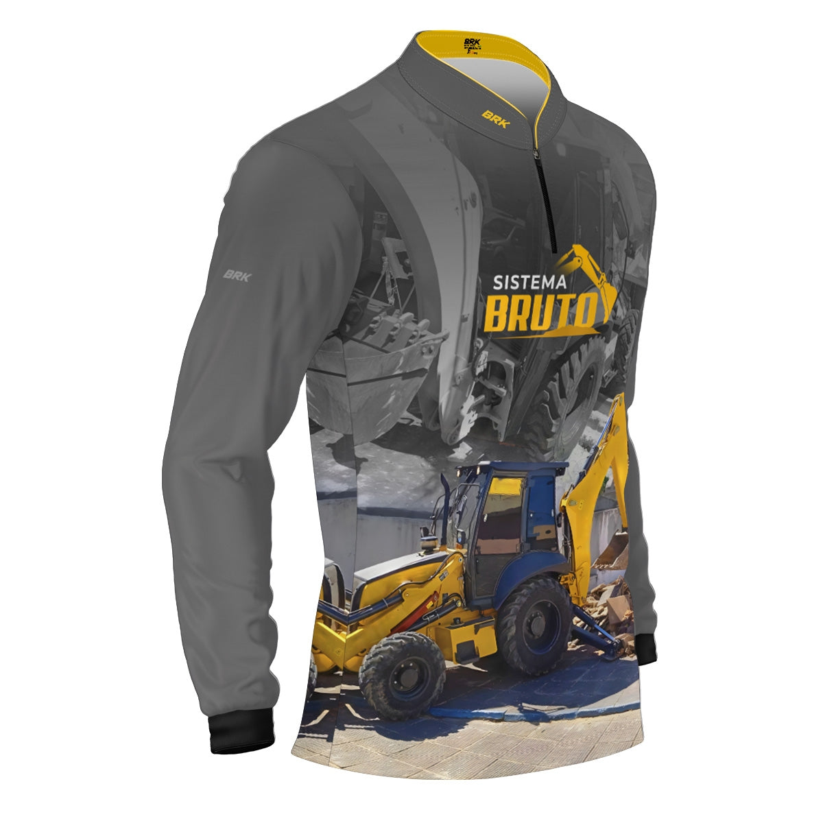 Camisa Máquina Pesada Brk Sistema Bruto Retroescavadeira com UV50+ - Brk Agro