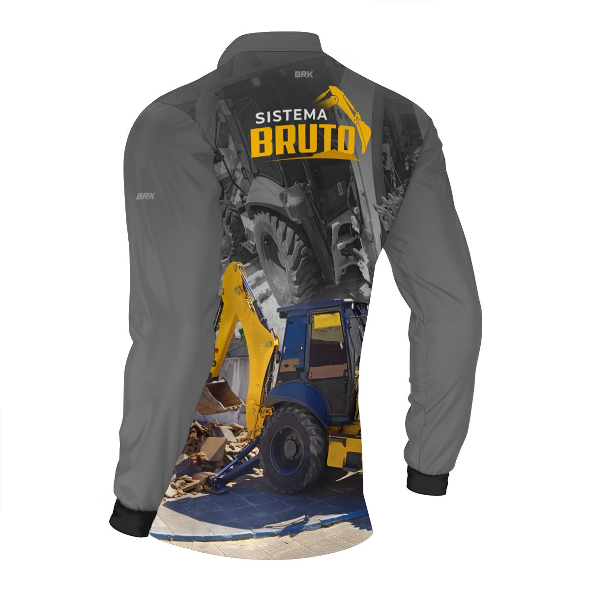 Camisa Máquina Pesada Brk Sistema Bruto Retroescavadeira com UV50+ - Brk Agro