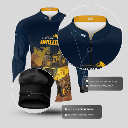 Camisa Máquina Pesada Brk Sistema Bruto Pá Carregadeira com UV50+ - Brk Agro