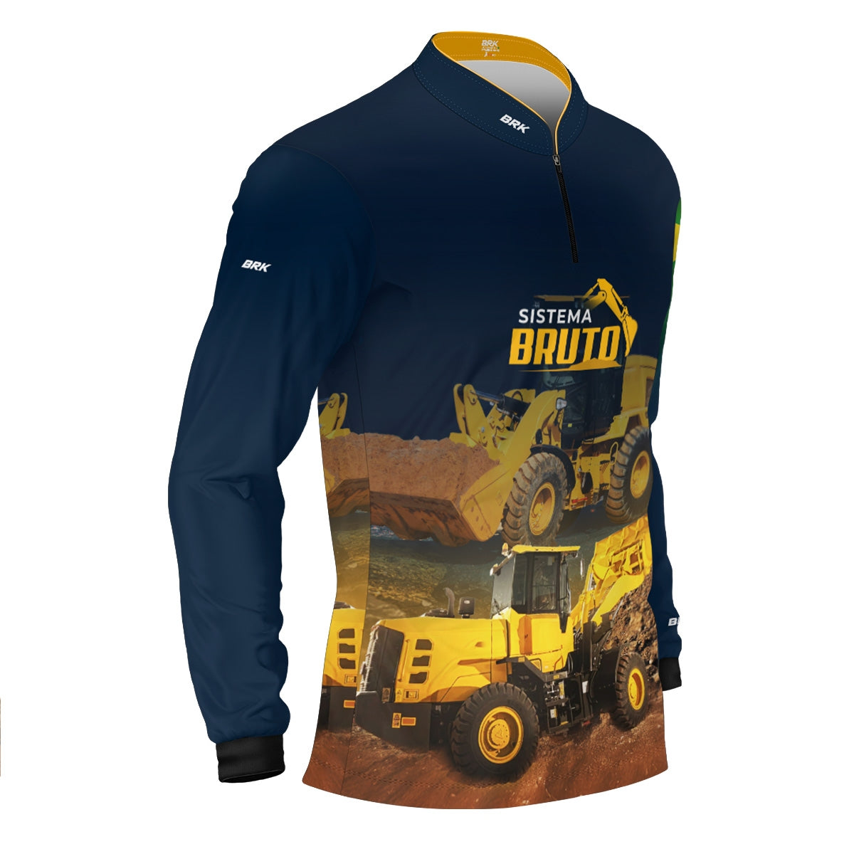 Camisa Máquina Pesada Brk Sistema Bruto Pá Carregadeira com UV50+ - Brk Agro