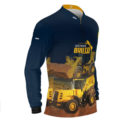Camisa Máquina Pesada Brk Sistema Bruto Pá Carregadeira com UV50+ - Brk Agro