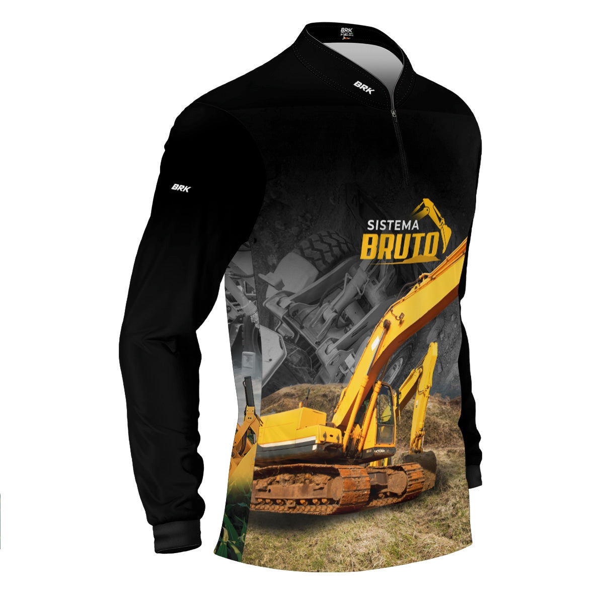 Camisa Máquina Pesada Brk Sistema Bruto Retroescavadeira com UV50+ - Brk Agro
