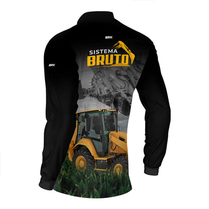 Camisa Máquina Pesada Brk Sistema Bruto Retroescavadeira com UV50+ - Brk Agro