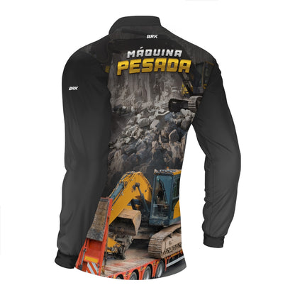Camisa Máquina Pesada Brk Sistema Bruto Escavadeira com UV50+ - Brk Agro