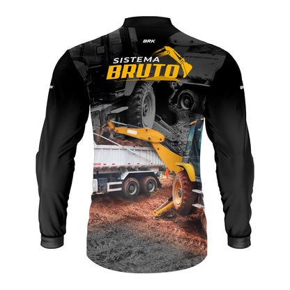 Camisa Máquina Pesada Brk Sistema Bruto Retroescavadeira com UV50+ - Brk Agro