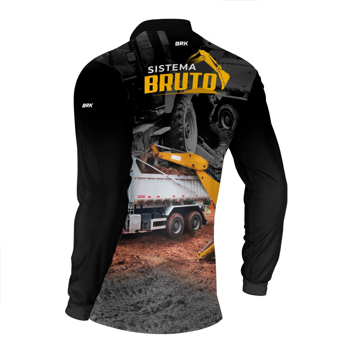 Camisa Máquina Pesada Brk Sistema Bruto Retroescavadeira com UV50+ - Brk Agro