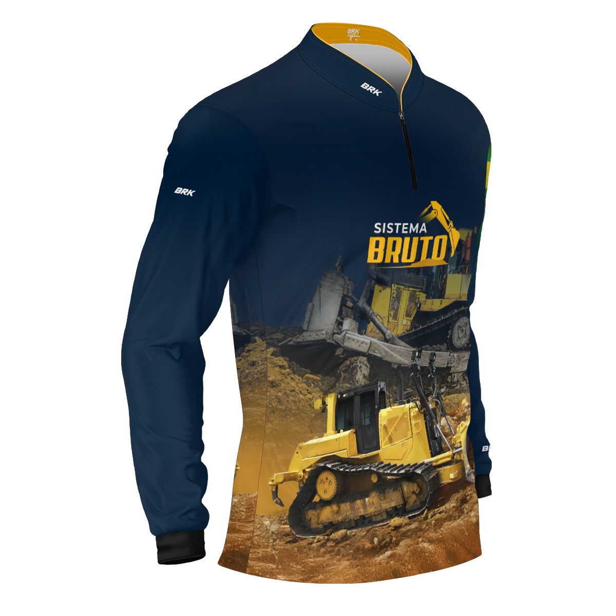Camisa Máquina Pesada Brk Sistema Bruto Trator de Esteira com UV50+ - Brk Agro