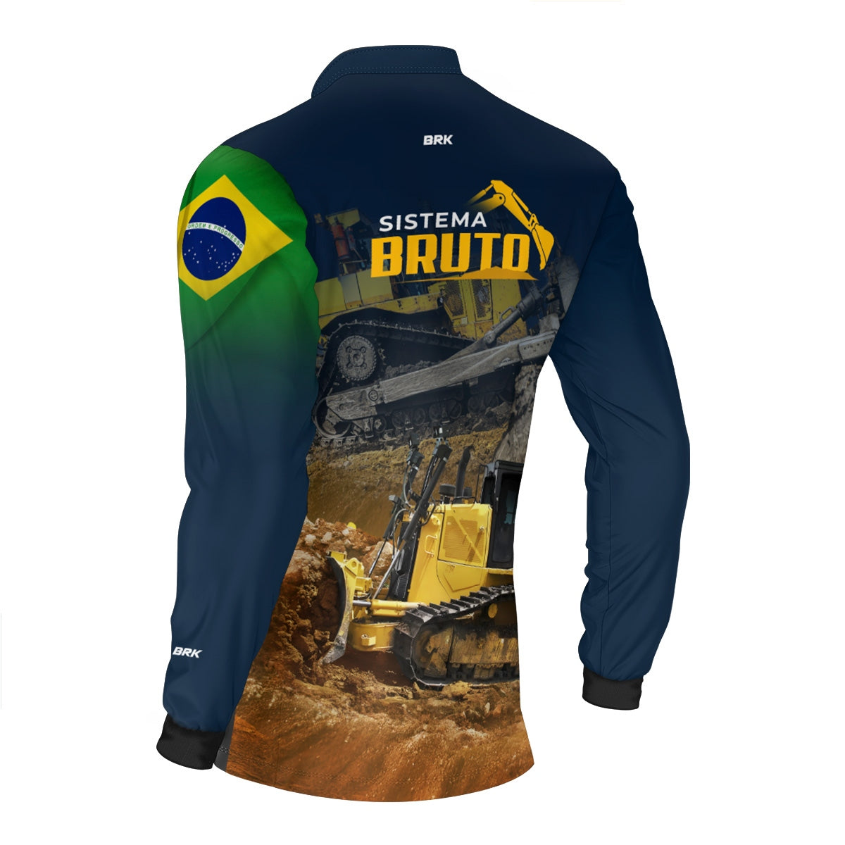 Camisa Máquina Pesada Brk Sistema Bruto Trator de Esteira com UV50+ - Brk Agro