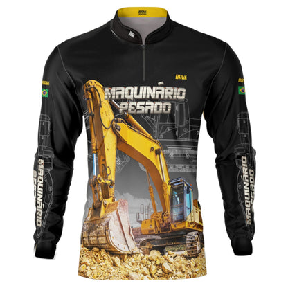 Camisa Agro Brk Escavadeira com Proteção Solar UV50+ - Brk Agro