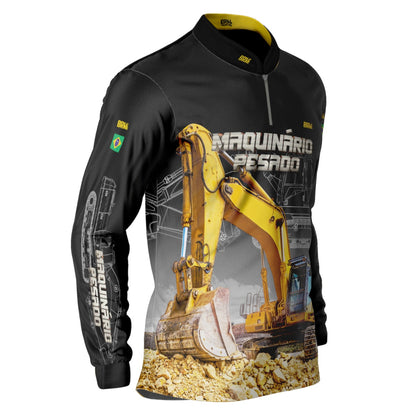 Camisa Agro Brk Escavadeira com Proteção Solar UV50+ - Brk Agro