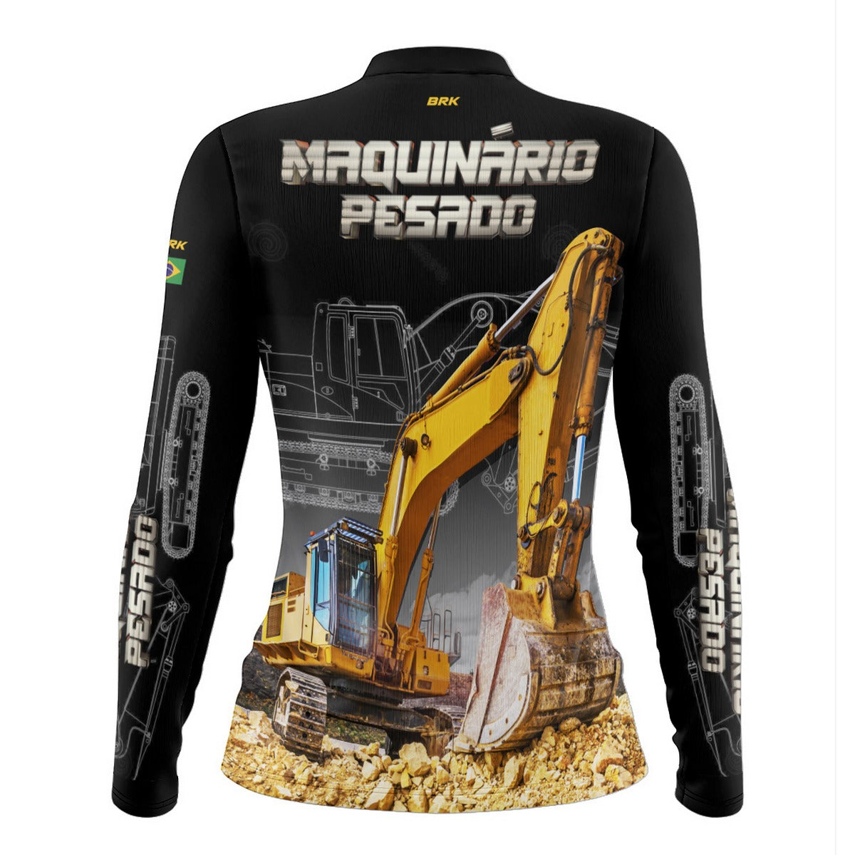 Camisa Agro Feminina Brk Escavadeira com Proteção Solar UV50+ - Brk Agro