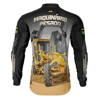 Camisa Agro Brk Motoniveladora com Proteção Solar UV50+ - Brk Agro