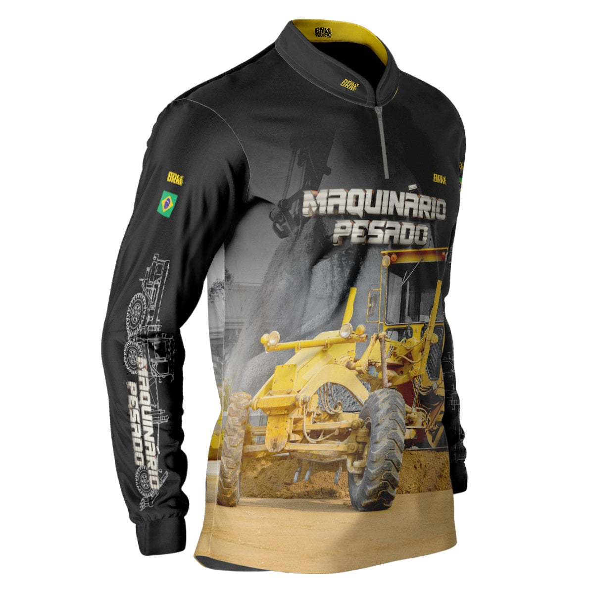 Camisa Agro Brk Motoniveladora com Proteção Solar UV50+ - Brk Agro