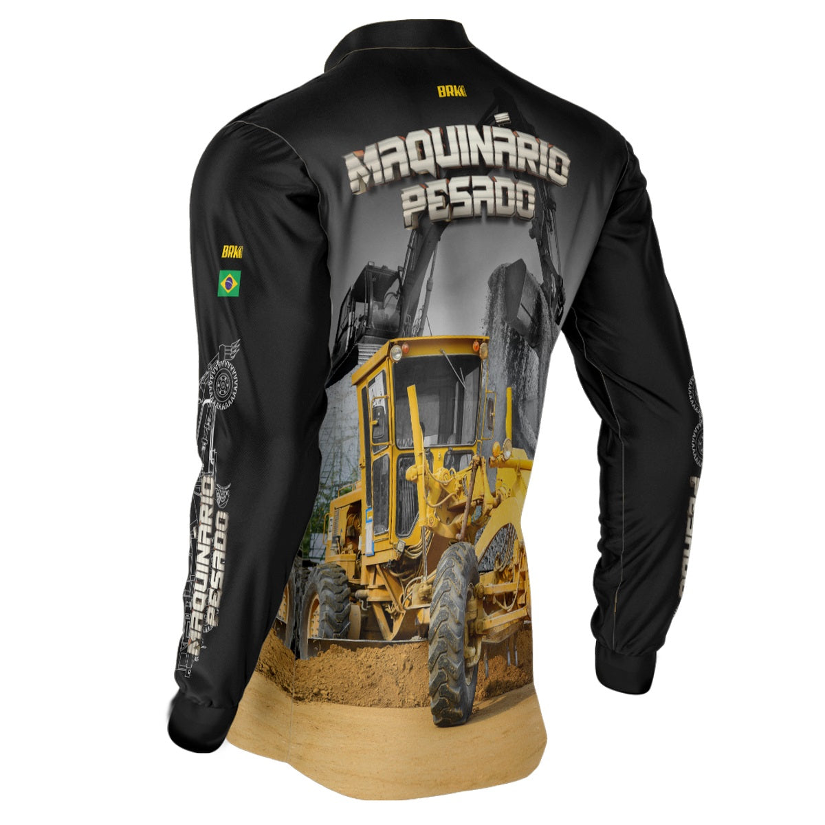 Camisa Agro Brk Motoniveladora com Proteção Solar UV50+ - Brk Agro