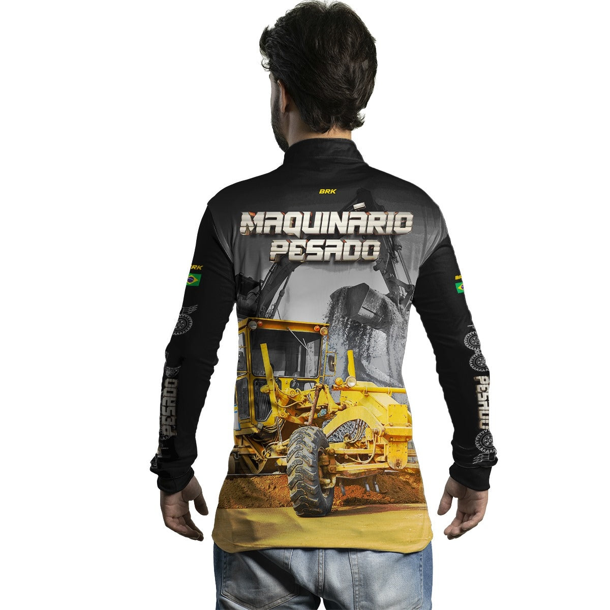 Camisa Agro Brk Motoniveladora com Proteção Solar UV50+ - Brk Agro
