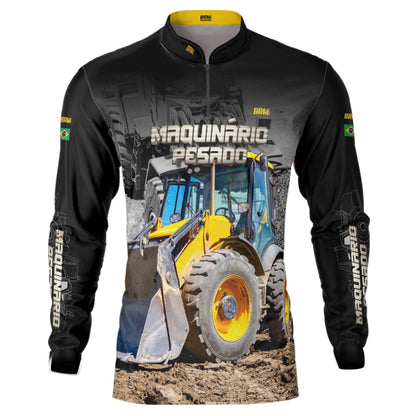 Camisa Agro Brk Pá Carregadeira com Proteção Solar UV50+ - Brk Agro