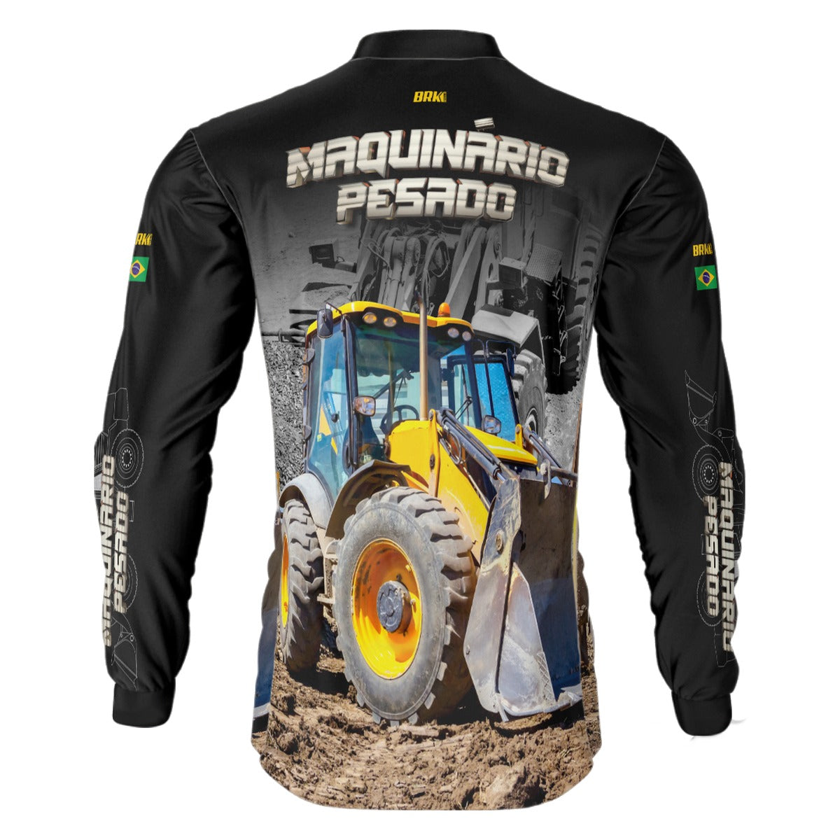 Camisa Agro Brk Pá Carregadeira com Proteção Solar UV50+ - Brk Agro