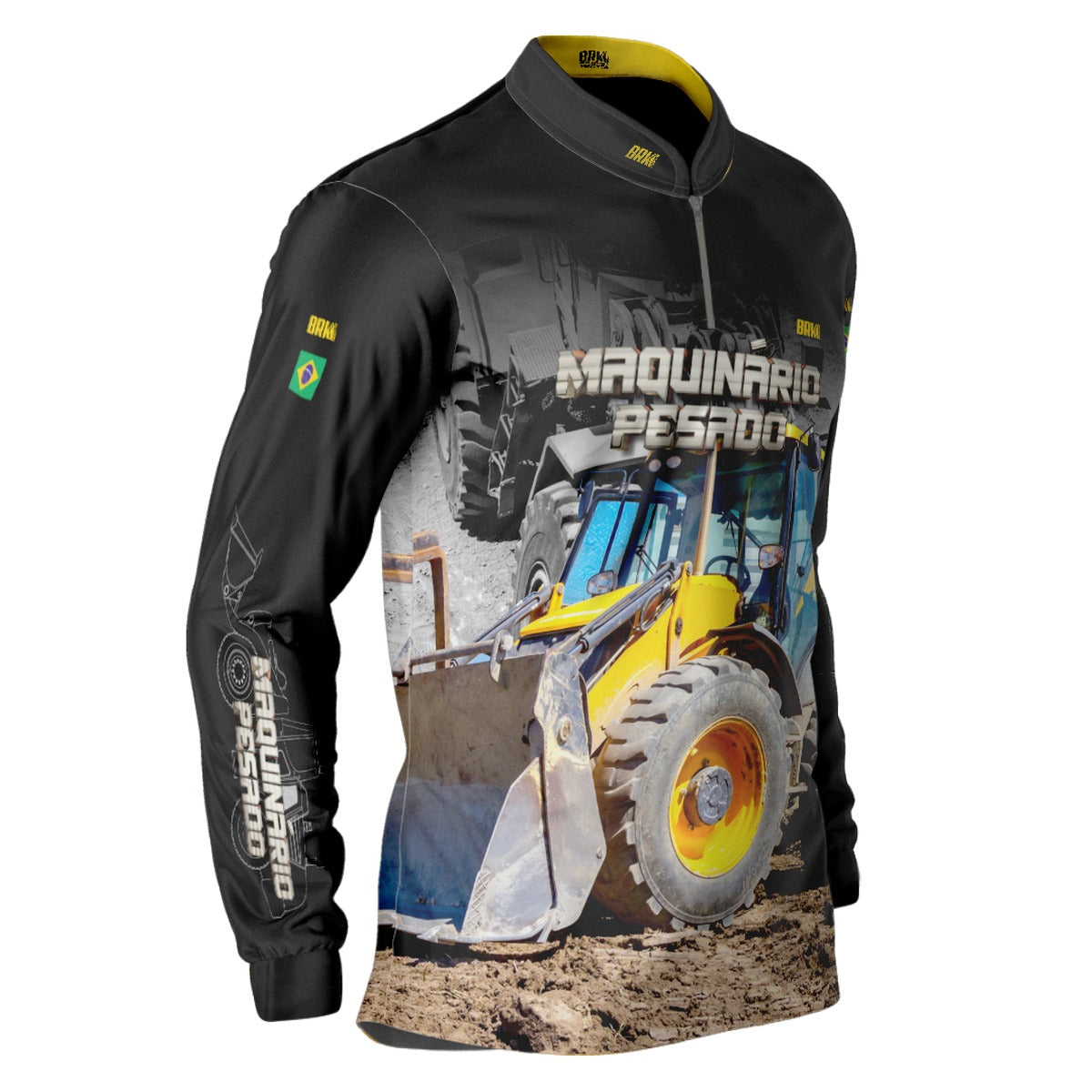 Camisa Agro Brk Pá Carregadeira com Proteção Solar UV50+ - Brk Agro