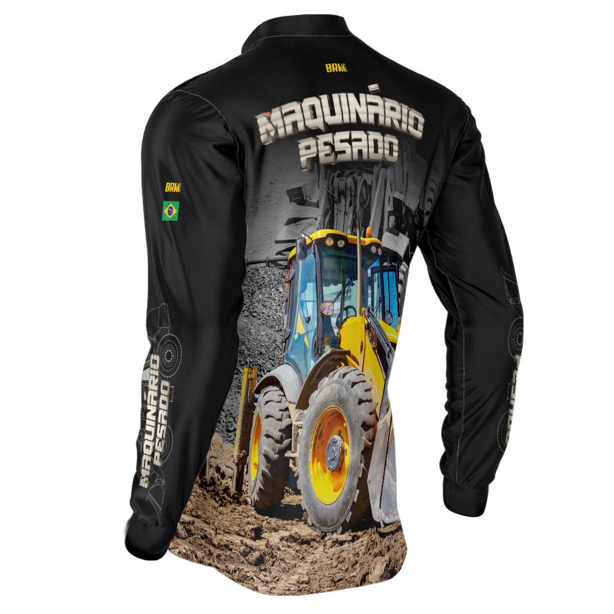 Camisa Agro Brk Pá Carregadeira com Proteção Solar UV50+ - Brk Agro