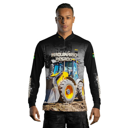 Camisa Agro Brk Pá Carregadeira com Proteção Solar UV50+ - Brk Agro