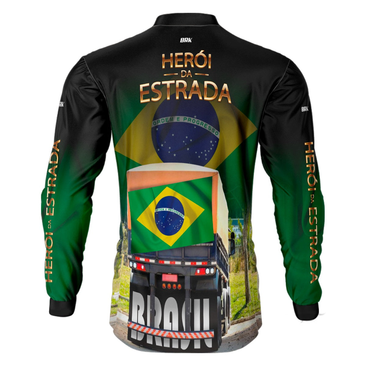 Camisa Agro Brk Heróis da Estrada Brasil com Proteção Solar UV50+ - Brk Agro