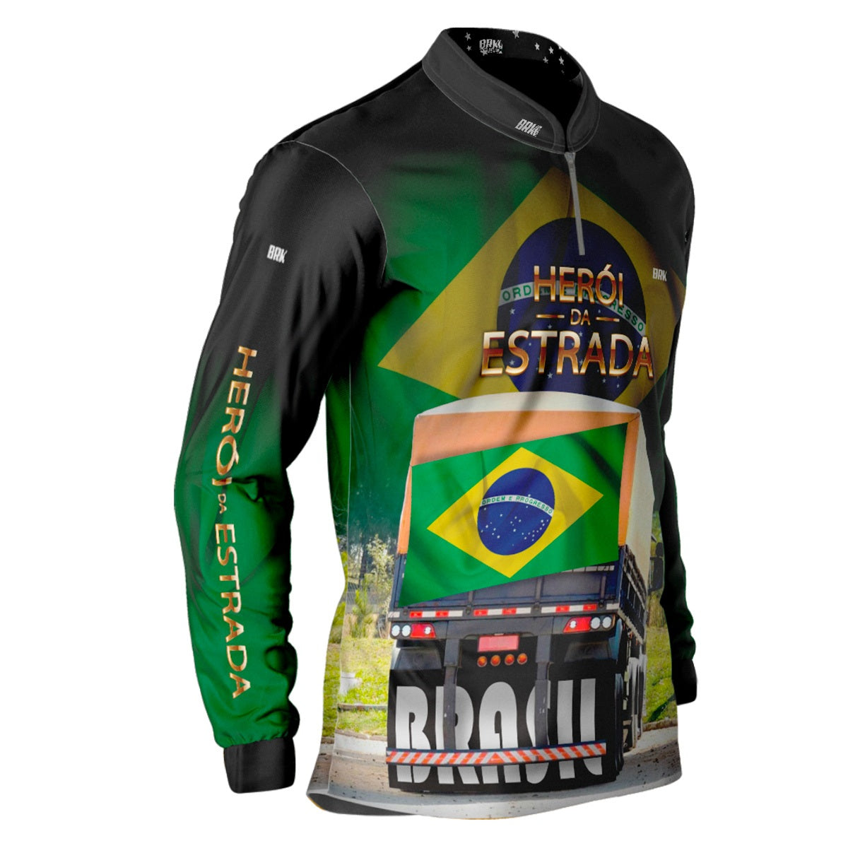 Camisa Agro Brk Heróis da Estrada Brasil com Proteção Solar UV50+ - Brk Agro