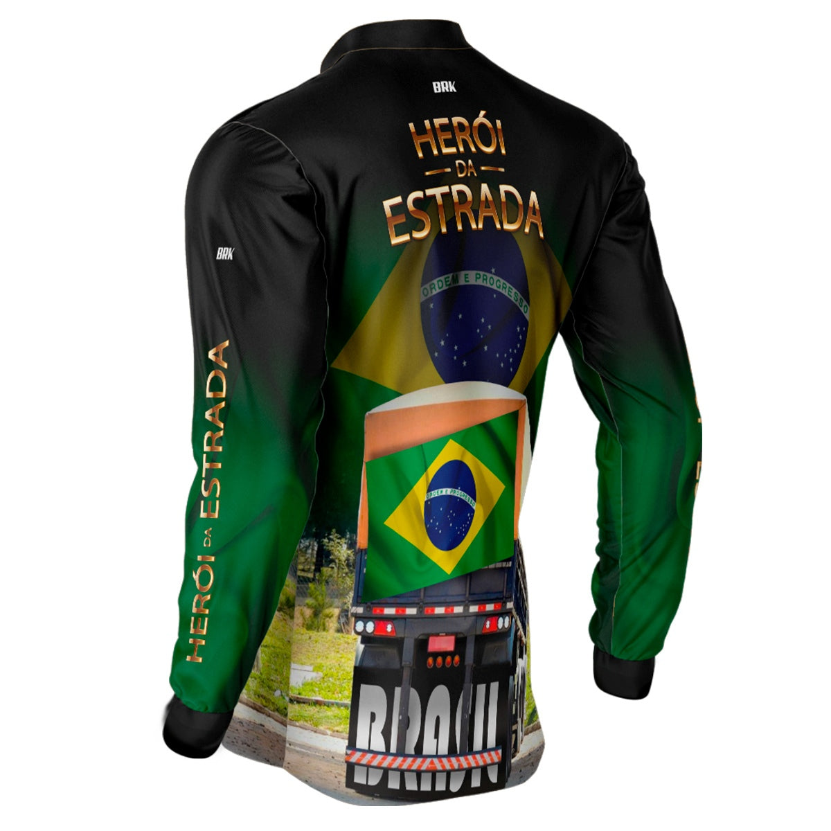 Camisa Agro Brk Heróis da Estrada Brasil com Proteção Solar UV50+ - Brk Agro