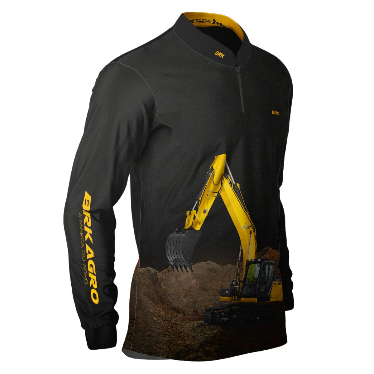 Camisa Agro Brk Escavadeira com Proteção Solar UV50+ - Brk Agro