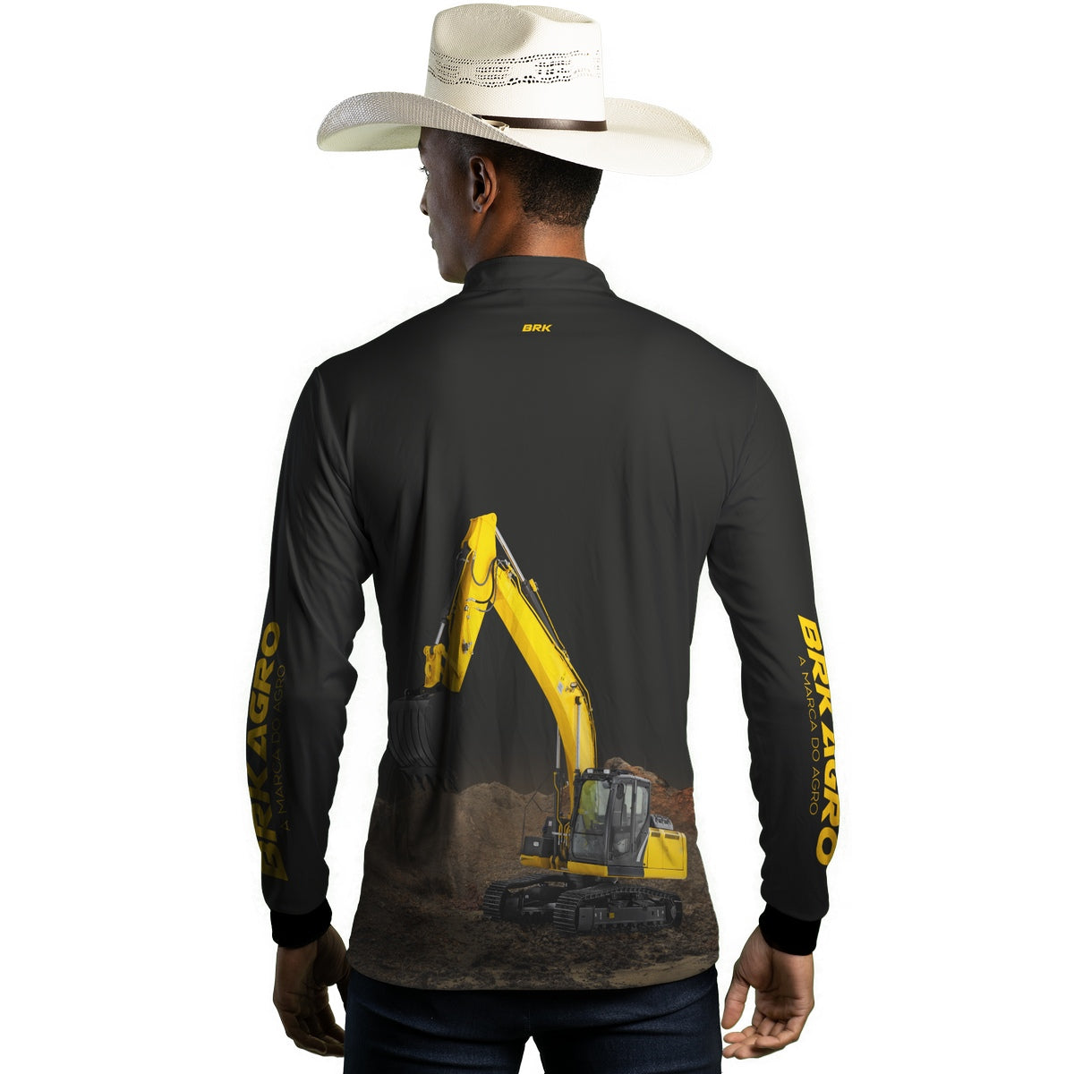 Camisa Agro Brk Escavadeira com Proteção Solar UV50+ - Brk Agro