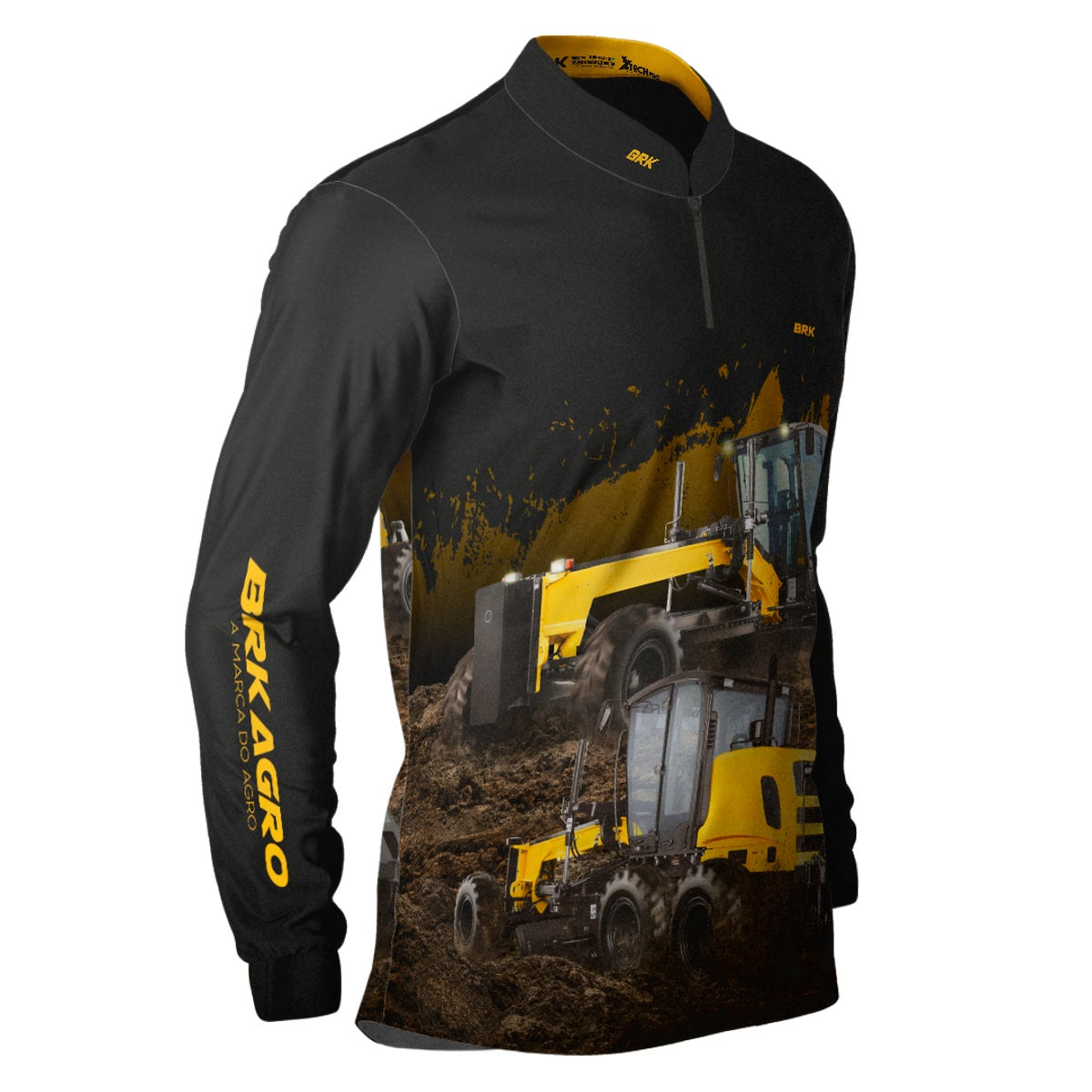 Camisa Agro Brk Motoniveladora com Proteção Solar UV50+ - Brk Agro