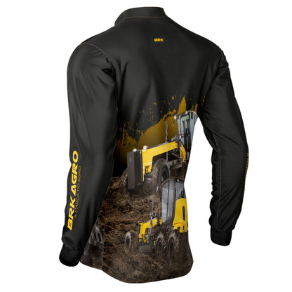 Camisa Agro Brk Motoniveladora com Proteção Solar UV50+ - Brk Agro
