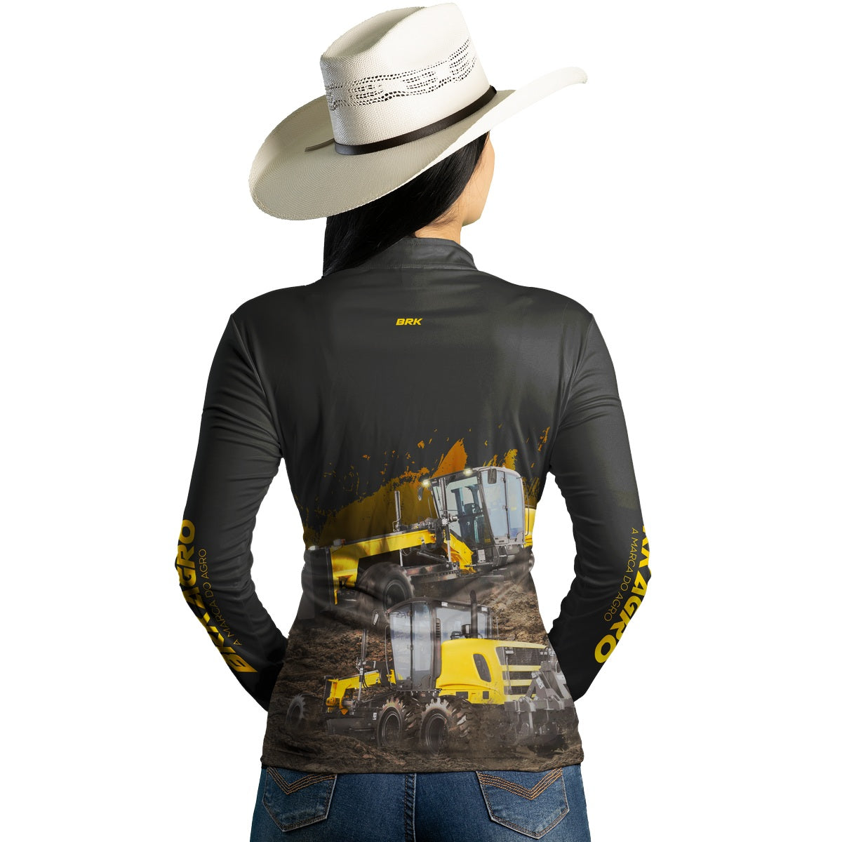 Camisa Agro Feminina Brk Motoniveladora com Proteção Solar UV50+ - Brk Agro