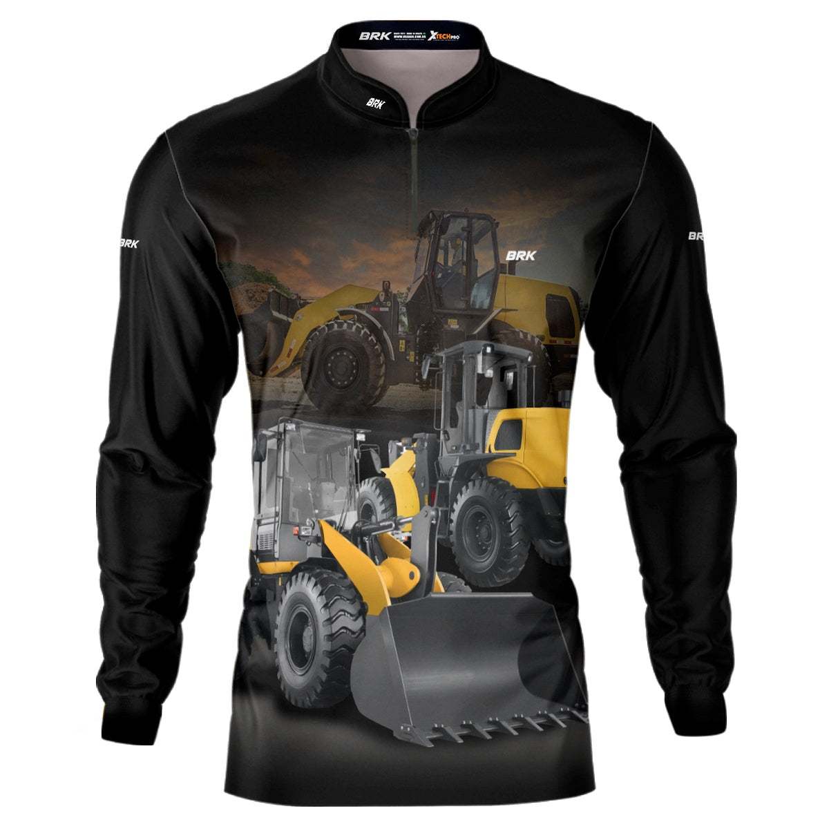 Camisa Agro Brk Pá Carregadeira com Proteção Solar UV50+ - Brk Agro