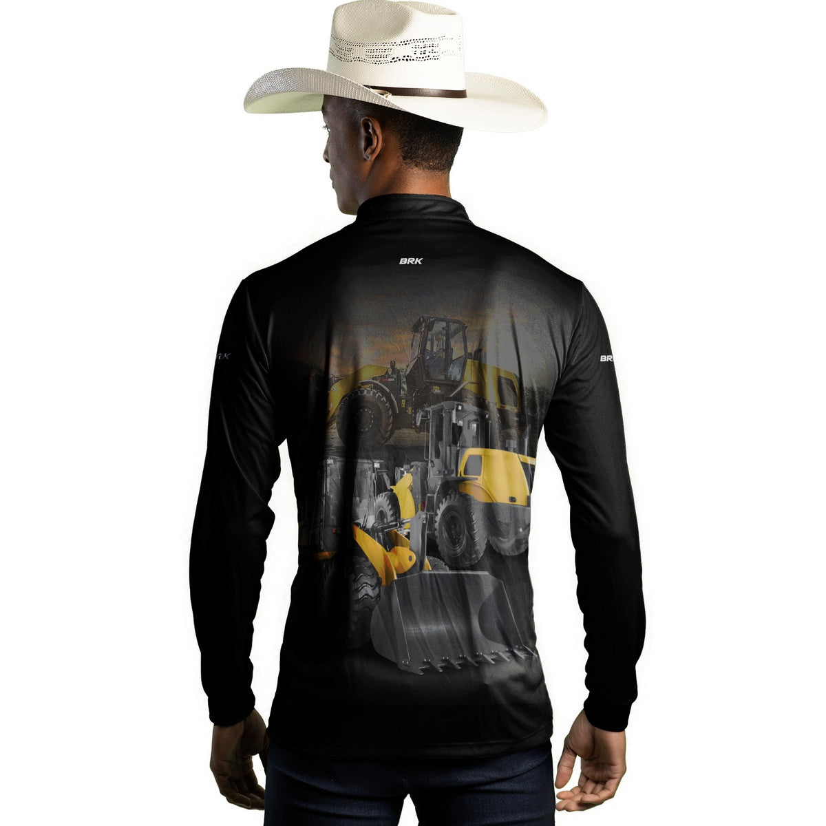 Camisa Agro Brk Pá Carregadeira com Proteção Solar UV50+ - Brk Agro