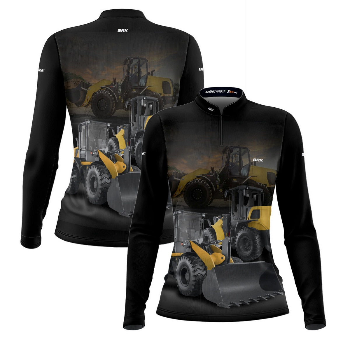 Camisa Agro Feminina Brk Pá Carregadeira com Proteção Solar UV50+ - Brk Agro