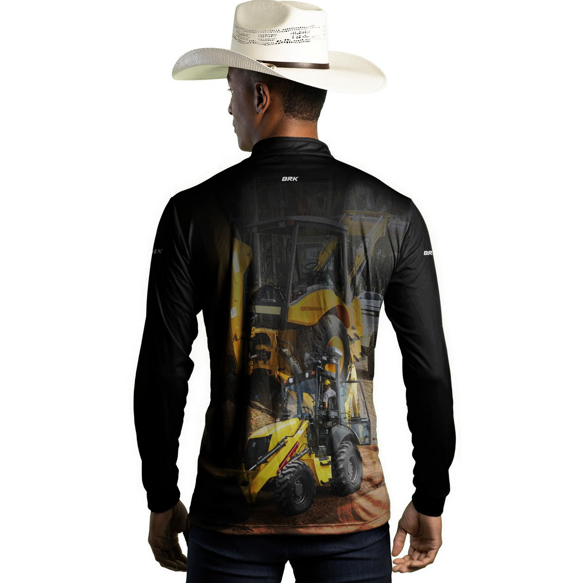 Camisa Agro Brk Retroescavadeira com Proteção Solar UV50+ - Brk Agro