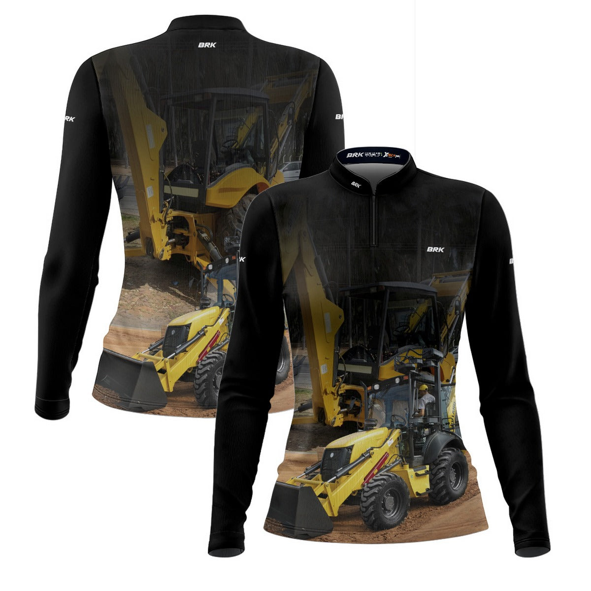 Camisa Agro Feminina Brk Retroescavadeira com Proteção Solar UV50+ - Brk Agro