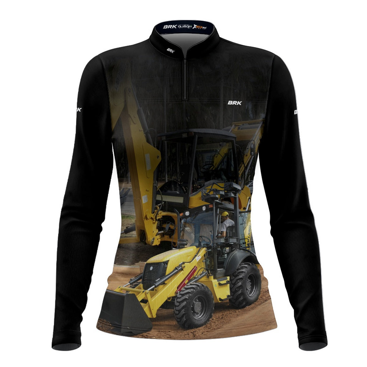 Camisa Agro Feminina Brk Retroescavadeira com Proteção Solar UV50+ - Brk Agro