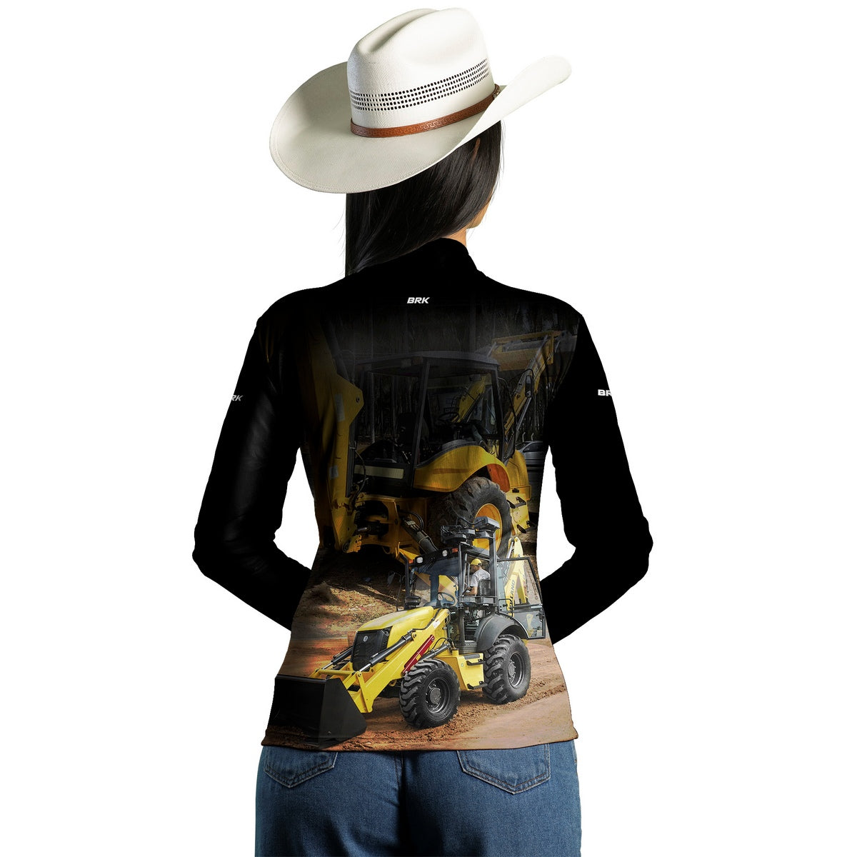Camisa Agro Feminina Brk Retroescavadeira com Proteção Solar UV50+ - Brk Agro