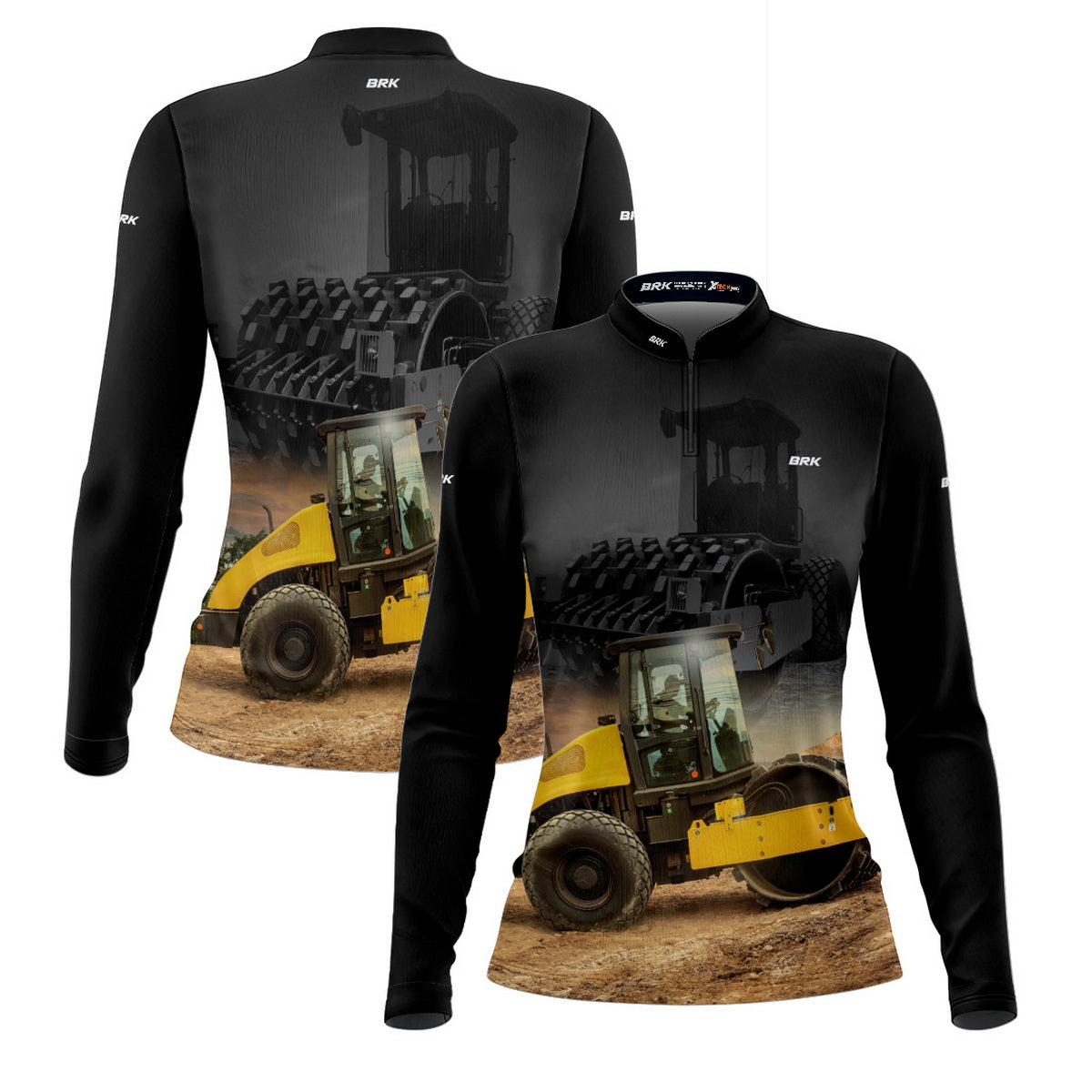 Camisa Agro Feminina Brk Rolo Compactador com Proteção Solar UV50+ - Brk Agro